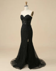 Mermaid Sweetheart Prom Dress With Appliques