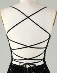 Short-Mini Spaghetti straps Corset Back Homecoming Dress