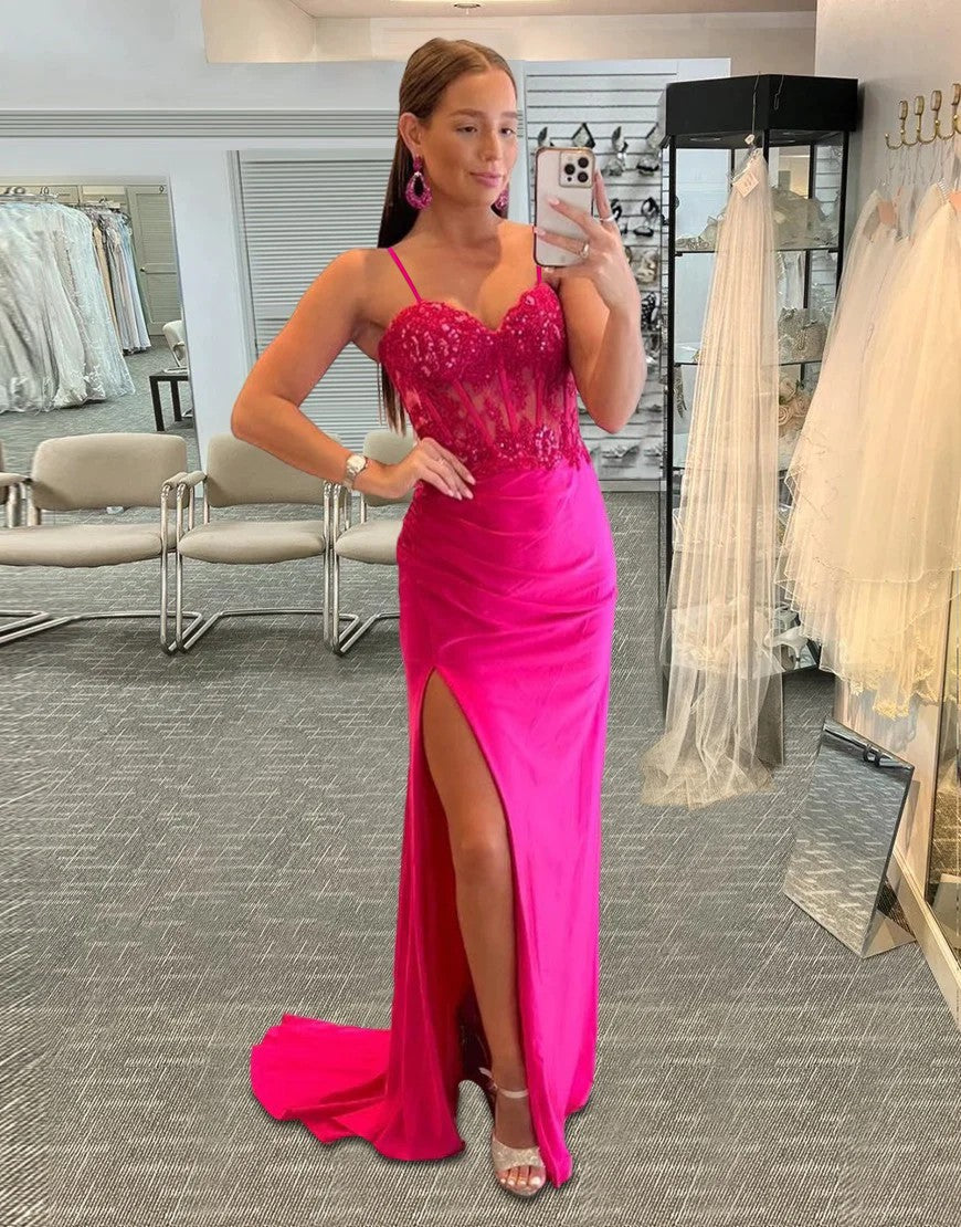 Mermaid Elegant Satin Sweetheart Prom Dress Evening Dress