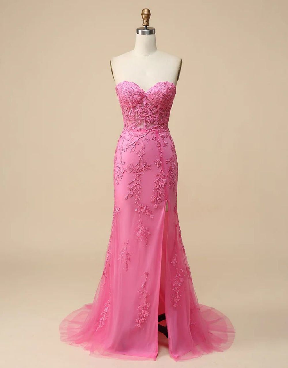 Mermaid Sweetheart Prom Dress With Appliques