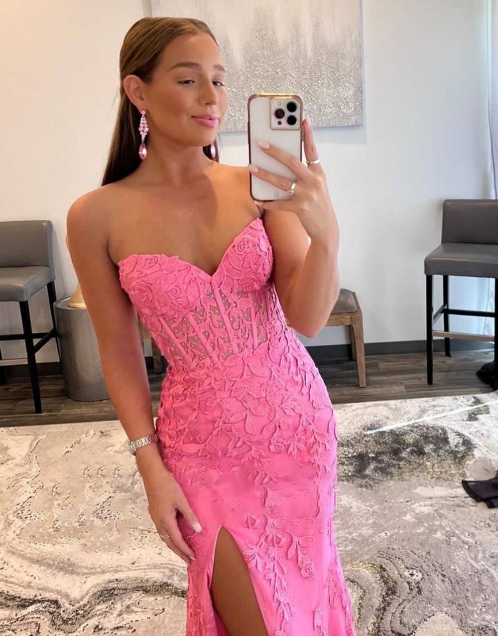 Mermaid Sweetheart Prom Dress With Appliques