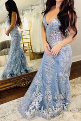 Sparkly Mermaid Spaghetti Straps Zipper Back Long Prom Dress