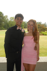Pink Strapless Ruched Bodycon Short Homecoming Dress With Shawl